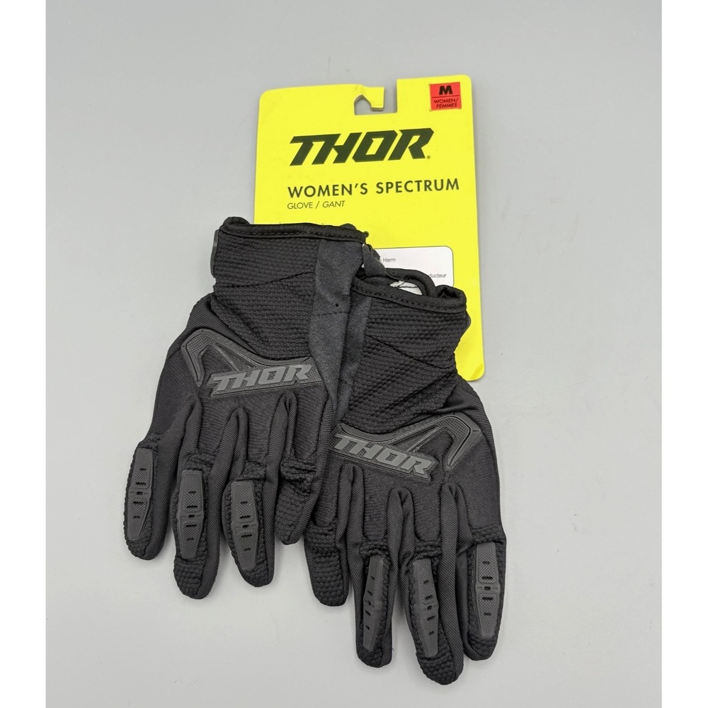 Thor Women's Spectrum Gloves Size M Black 3331-0196‎ New